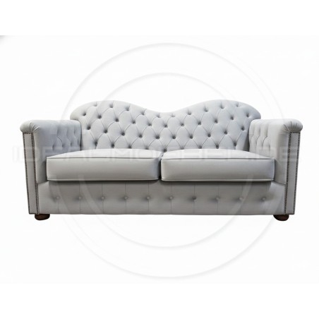 Chesterfield Schlafsofa Mondelebrity mit Schlaffunktion Samt 3-Sitzer