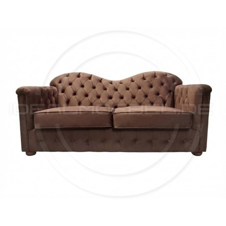 Chesterfield Schlafsofa Mondelebrity mit Schlaffunktion Samt 3-Sitzer