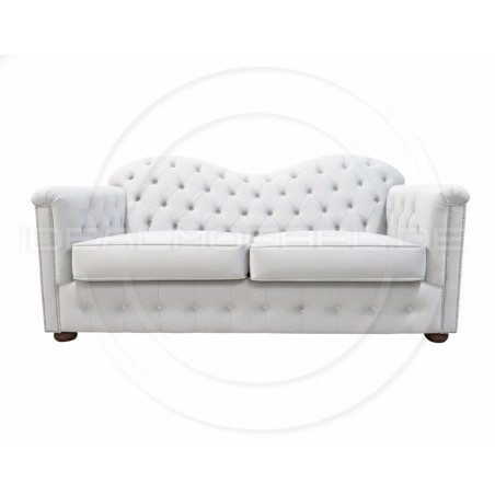 Chesterfield Schlafsofa Mondelebrity mit Schlaffunktion Samt 3-Sitzer