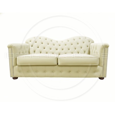 Chesterfield Schlafsofa Mondelebrity mit Schlaffunktion Samt 3-Sitzer