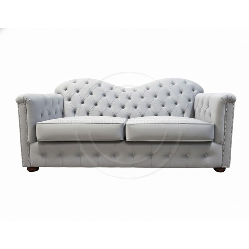 Chesterfield Schlafsofa Mondelebrity mit Schlaffunktion Samt 3-Sitzer