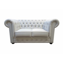 Chesterfield Sofa March mit Kristallen Samt 2-Sitzer