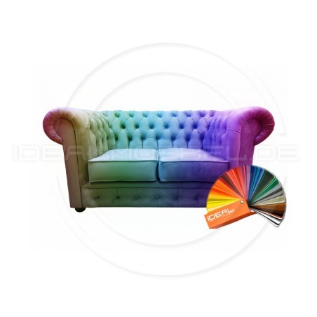 Chesterfield Sofa March Samt 2-Sitzer