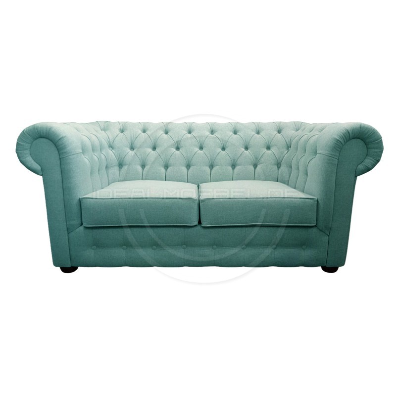 Chesterfield Sofa March Samt 3-Sitzer