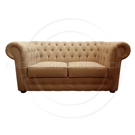 Chesterfield Sofa March Samt 3-Sitzer