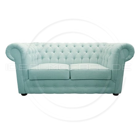 Chesterfield Sofa March Samt 3-Sitzer