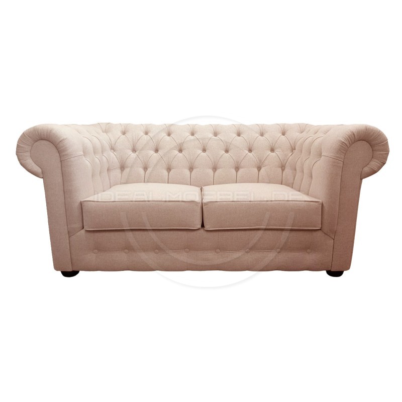 Chesterfield Sofa March Samt 3-Sitzer