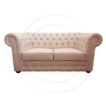 Chesterfield Sofa March Samt 3-Sitzer