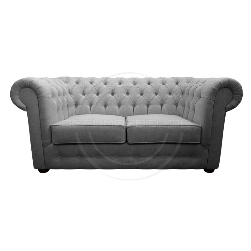 Chesterfield Sofa March Samt 3-Sitzer