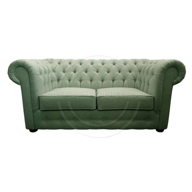 Chesterfield Sofa March Samt 3-Sitzer