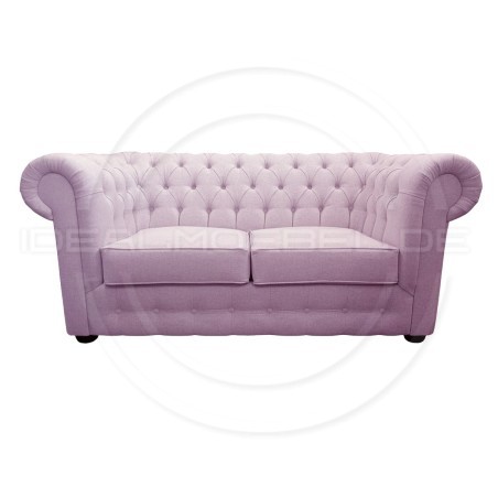 Chesterfield Sofa March Samt 3-Sitzer