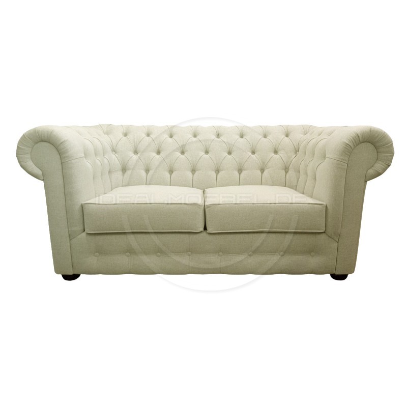 Chesterfield Sofa March Samt 3-Sitzer