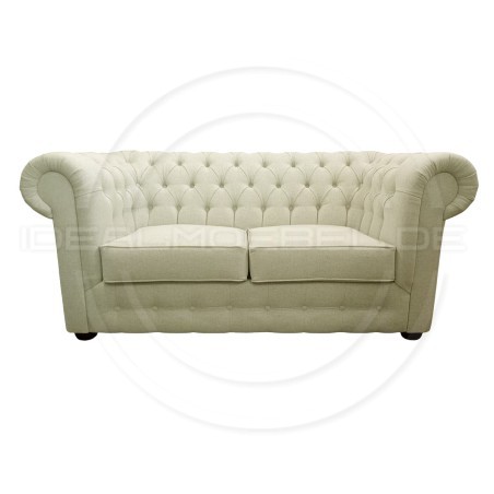 Chesterfield Sofa March Samt 3-Sitzer