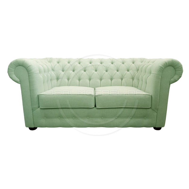 Chesterfield Sofa March Samt 3-Sitzer