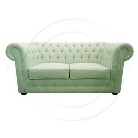 Chesterfield Sofa March Samt 3-Sitzer