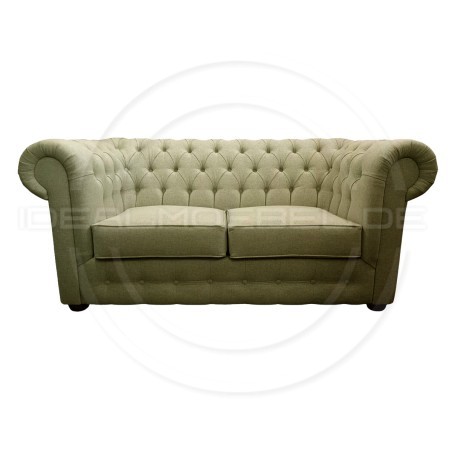 Chesterfield Sofa March Samt 3-Sitzer