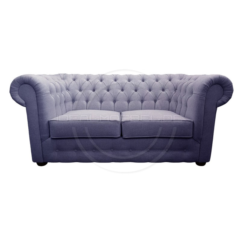 Chesterfield Sofa March Samt 3-Sitzer