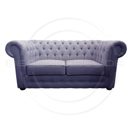 Chesterfield Sofa March Samt 3-Sitzer