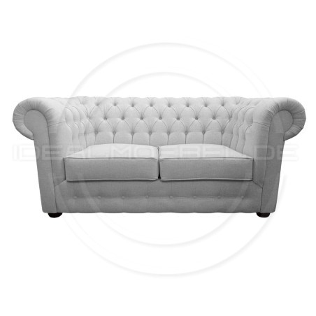 Chesterfield Sofa March Samt 3-Sitzer