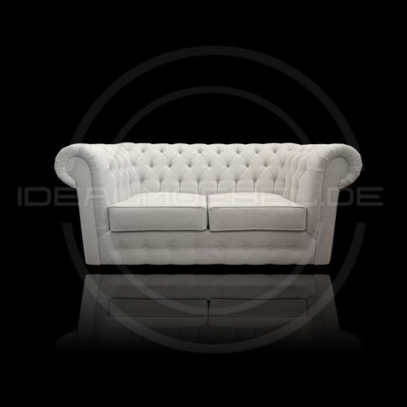 Chesterfield Sofa March Samt 3-Sitzer