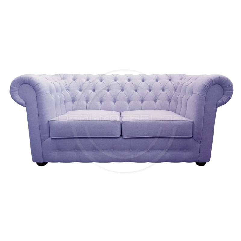 Chesterfield Sofa March Samt 3-Sitzer