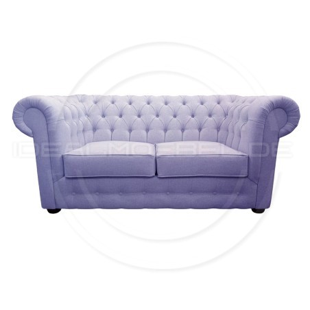Chesterfield Sofa March Samt 3-Sitzer