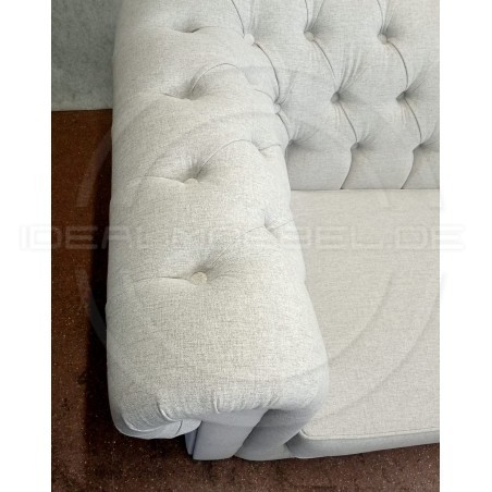 Chesterfield Sofa March Samt 3-Sitzer