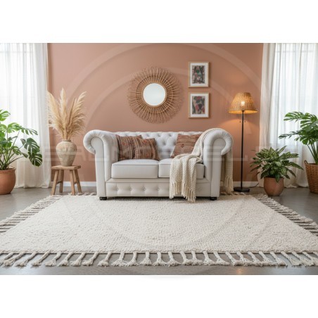 Chesterfield Sofa March mit Kristallen Samt 2-Sitzer