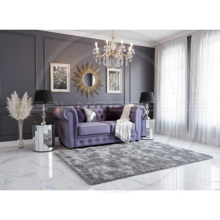 Chesterfield Sofa March Samt 2-Sitzer