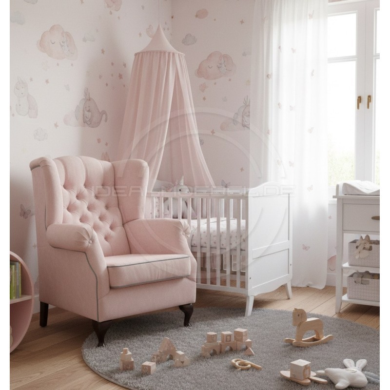 Chesterfield OHRENSESSEL Old Samt