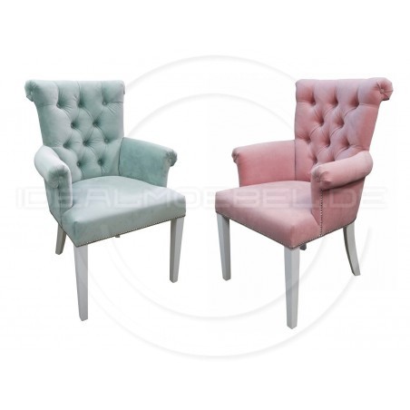 Krzesło Chesterfield Karina z podłokietnikami