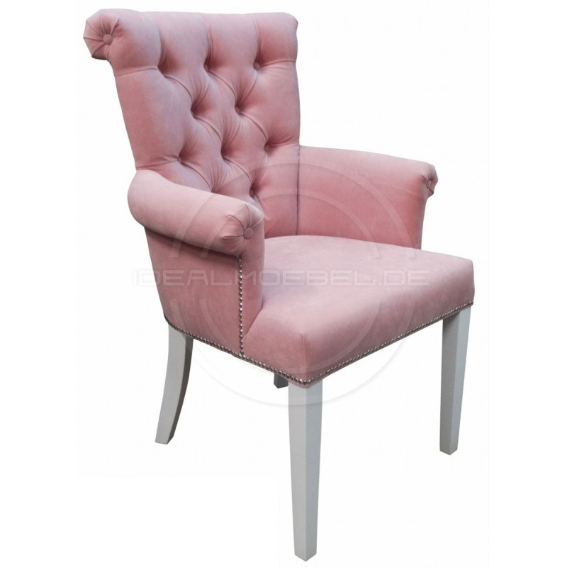 Krzesło Chesterfield Karina z podłokietnikami