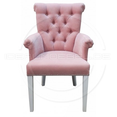 Krzesło Chesterfield Karina z podłokietnikami