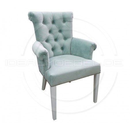 Krzesło Chesterfield Karina z podłokietnikami