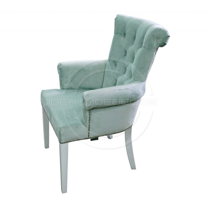 Krzesło Chesterfield Karina z podłokietnikami