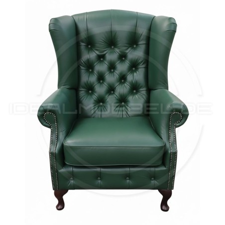 Chesterfield Ohrensessel Ton Leder