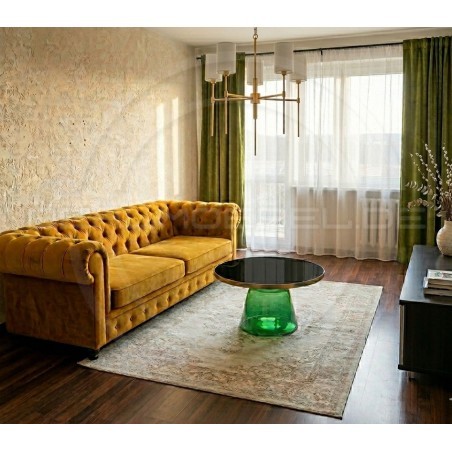 Chesterfield Sofa Swan Samt 3-Sitzer