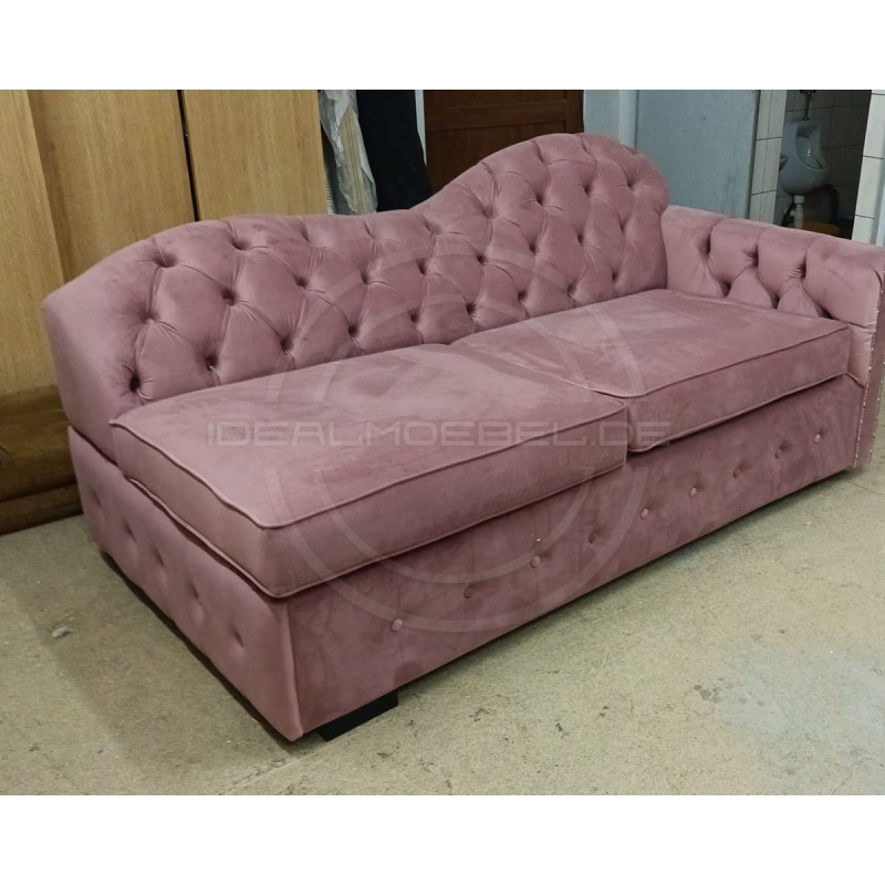 Ausziehbare Chesterfield-Recamiere Mondelebrity – Schlafsofa 180