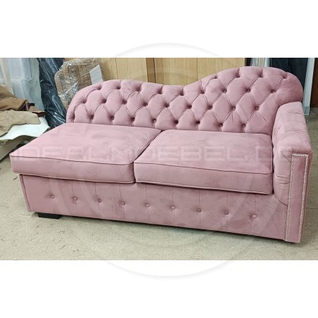 Ausziehbare Chesterfield-Recamiere Mondelebrity – Schlafsofa 180