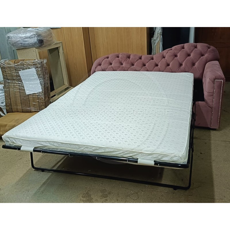 Ausziehbare Chesterfield-Recamiere Mondelebrity – Schlafsofa 180