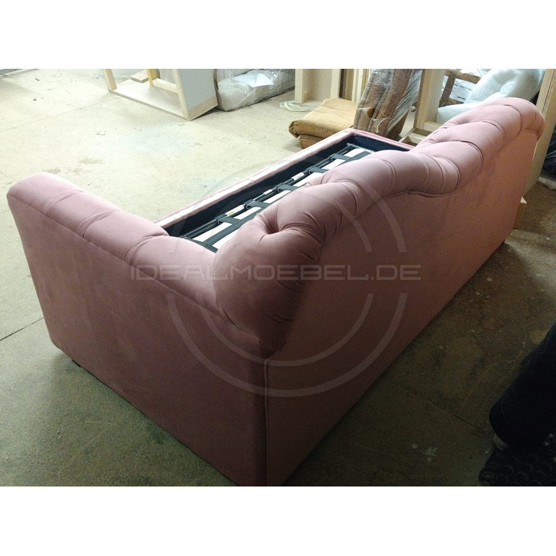 Ausziehbare Chesterfield-Recamiere Mondelebrity – Schlafsofa 180