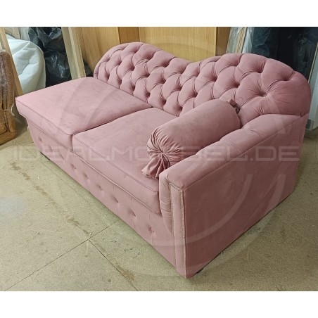 Ausziehbare Chesterfield-Recamiere Mondelebrity – Schlafsofa 180