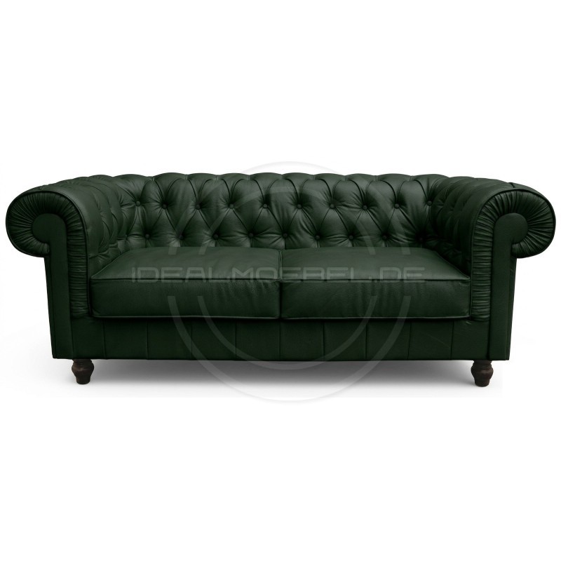 Chesterfield Ledersofa Canon 2-Sitzer | idealmoebel.de