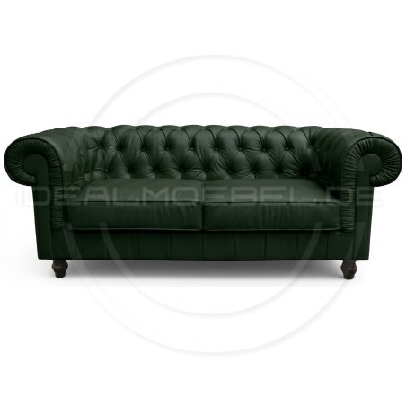Chesterfield Ledersofa Canon 2-Sitzer | idealmoebel.de