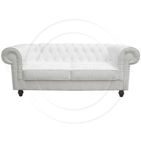 Chesterfield Ledersofa Canon 2-Sitzer | idealmoebel.de