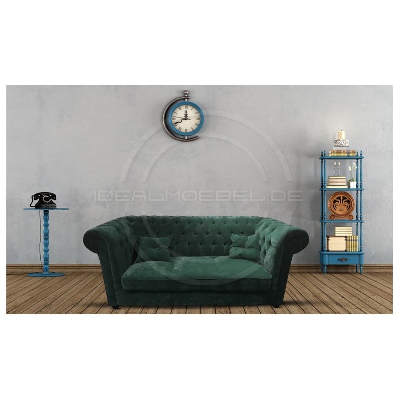 Sofa Chesterfield Violett Tall