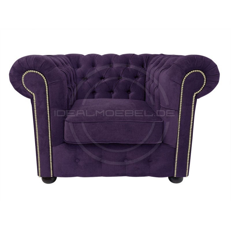 Fotel Chesterfield Violett z pojemnikiem