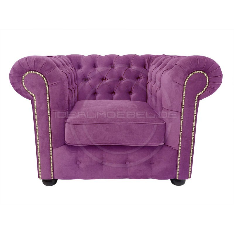 Fotel Chesterfield Violett z pojemnikiem