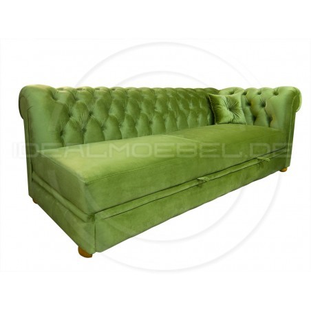 Sofa Chesterfield March Rem bez boku z funkcją spania