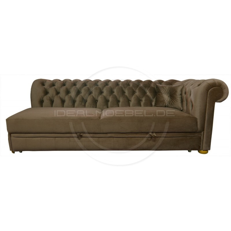 Sofa Chesterfield March Rem bez boku z funkcją spania